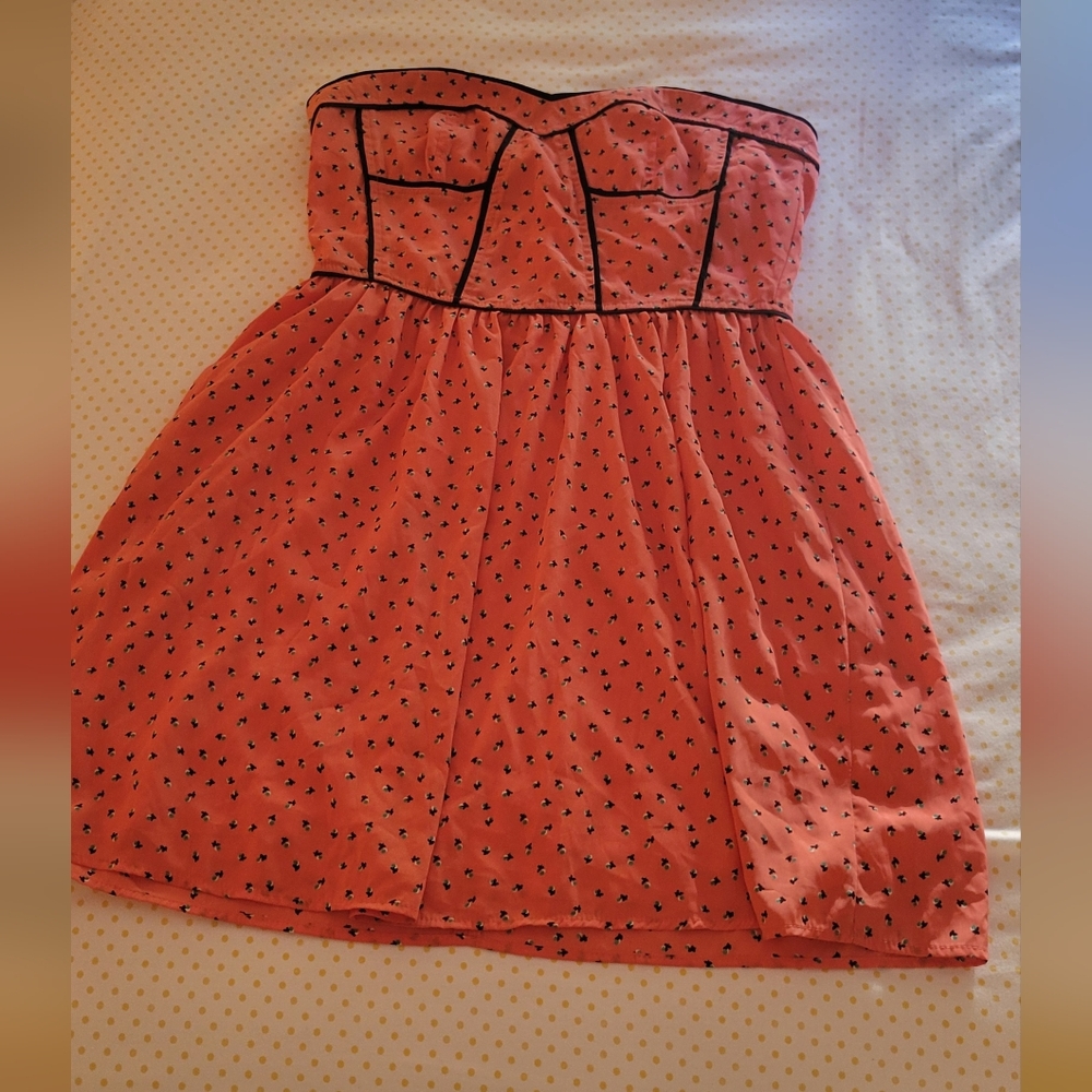 NWT Pink Owl Large strapless dress
